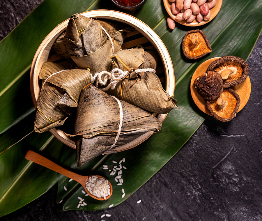 Vegetarian Rice Dumpling 斋粽子 Chinatown Food