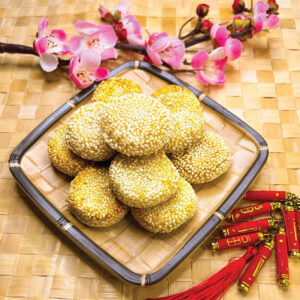 煎芝麻硬币麻糬 (箱子)